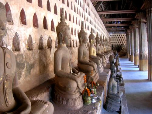 wall of Buddhas