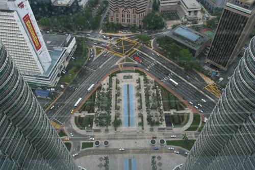 looking down right side