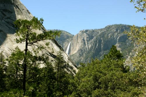 distant waterfall