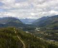 down the valley